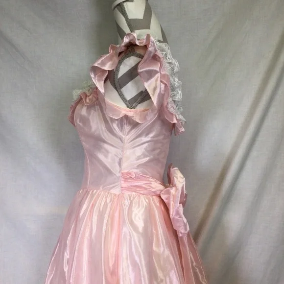 Gunne Sax by Jessica McClintock VTG 80’s Pink Gown w/Lace Details Cottagecore
